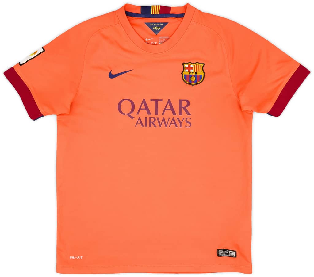 2014-15 Barcelona Away Shirt - 6/10 - (XL.Boys)