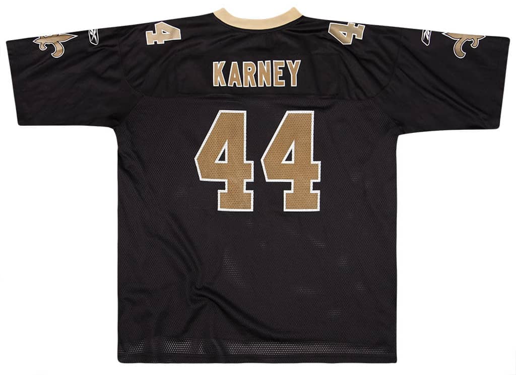 2007 New Orleans Saints Karney #44 Reebok On Field Jersey (Home) XXL