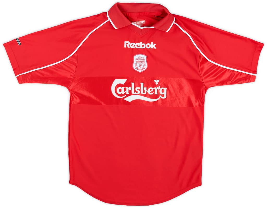 2000-02 Liverpool Home Shirt - 8/10 - (M.Boys)