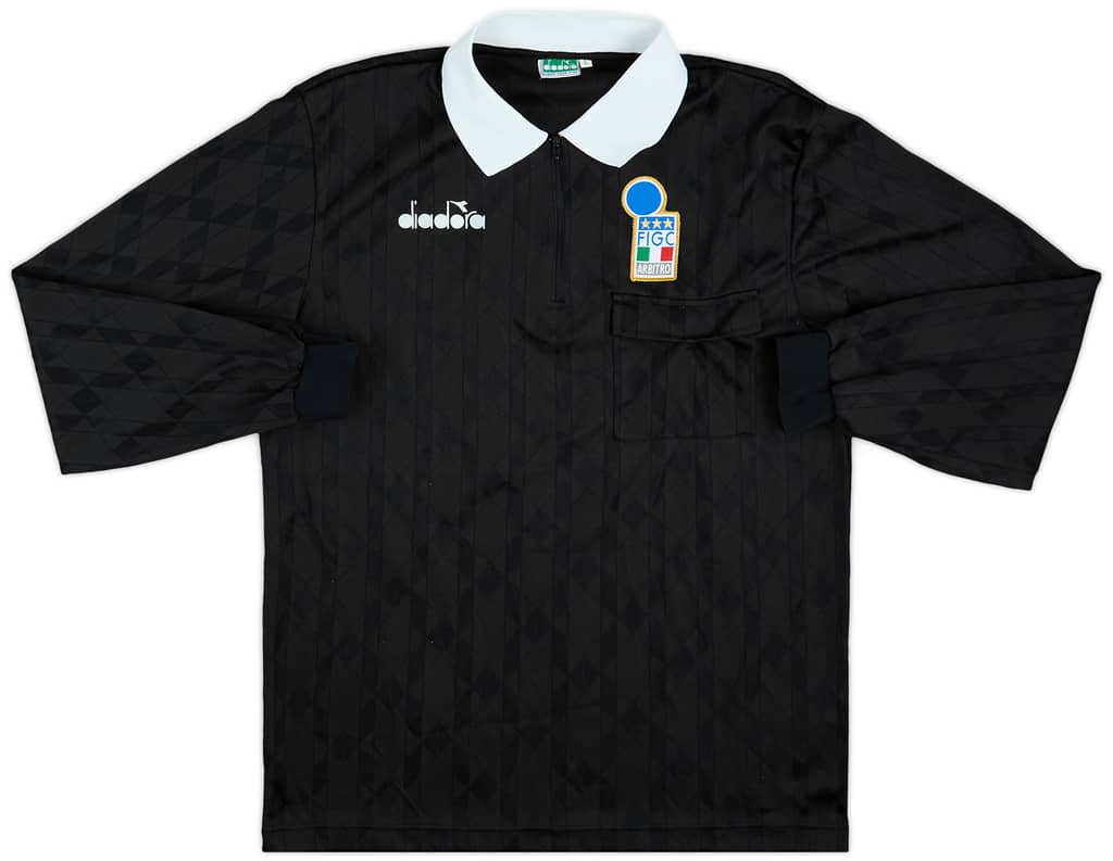1990s Italy FIGC Diadora Referee L/S Shirt - 8/10 - (L)