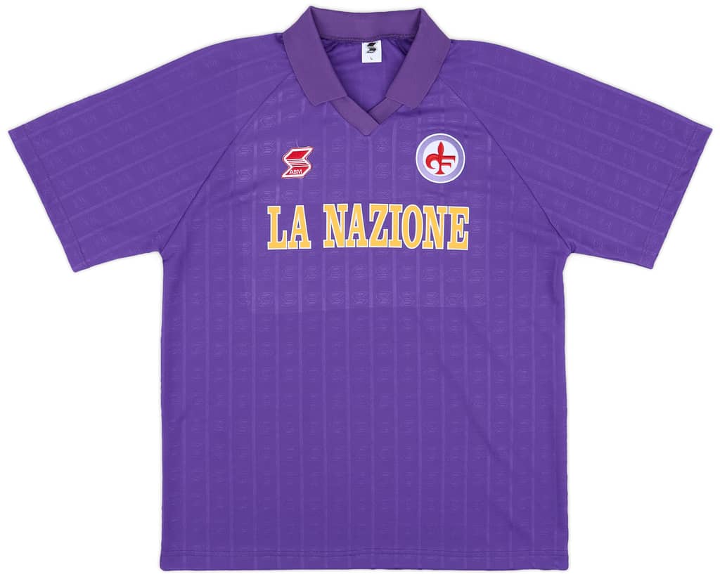 1989-90 Fiorentina ABM Reissue Home Shirt #10 (Baggio)
