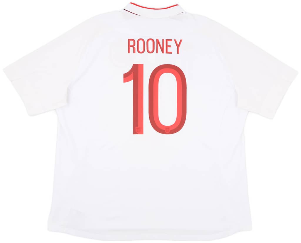 2012-13 England Home Shirt Rooney #10 - 8/10 - (3XL)