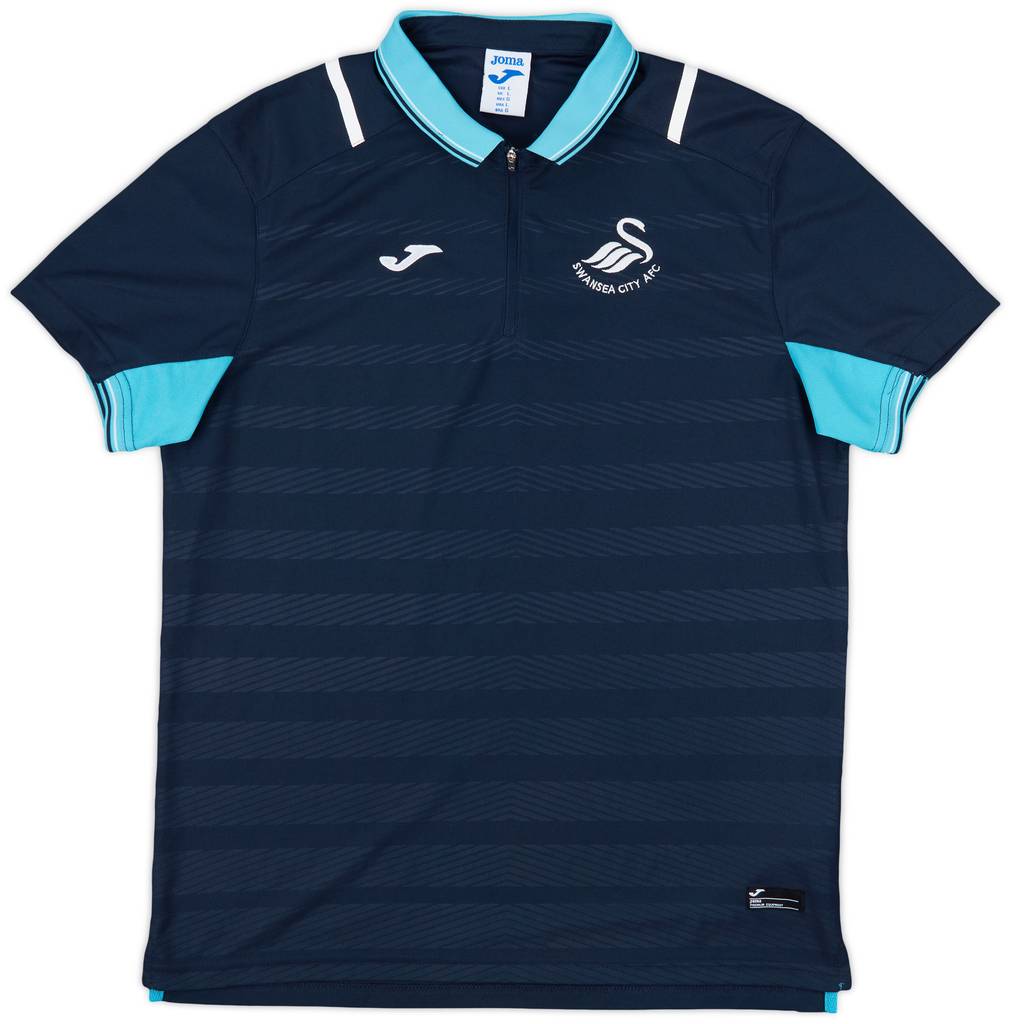 2016-17 Swansea Joma 1/4 Zip Polo Shirt - 10/10 - (L)