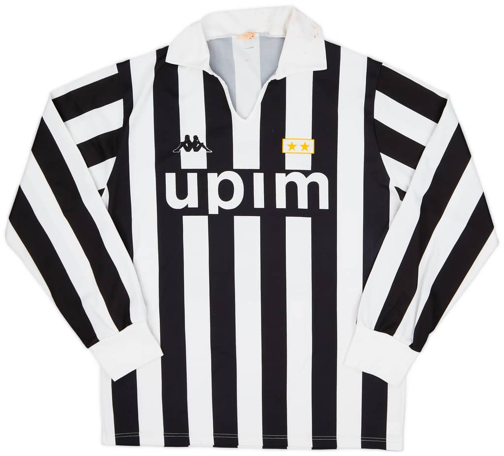 1989-90 Juventus Basic Home L/S Shirt #11 - 6/10 - (L)