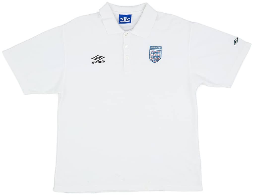 2002-03 England Umbro Polo Shirt - 8/10 - (L)