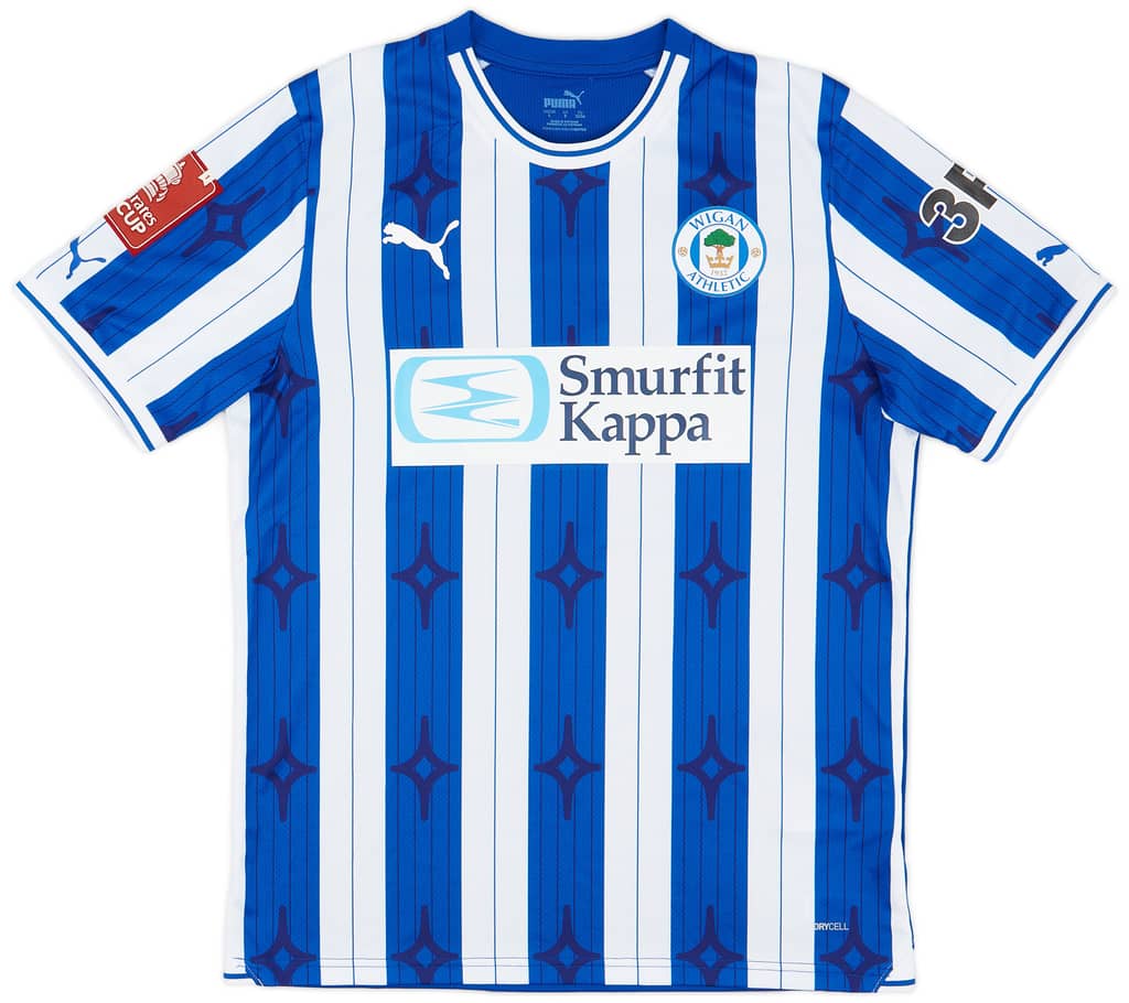 2023-24 Wigan FA Cup Match Issue Home Shirt Kerr #15