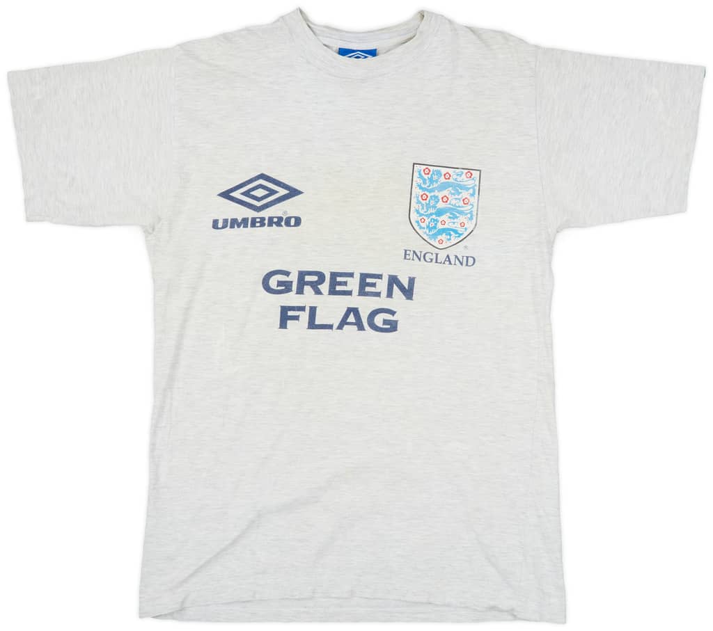 1996-98 England Umbro Cotton Tee - 5/10 - (M)