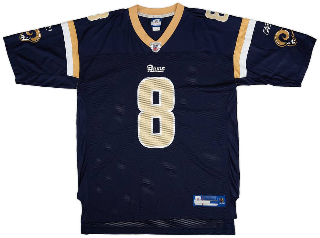 2010 St. Louis Rams Bradford #8 Reebok On Field Jersey (Home) XL