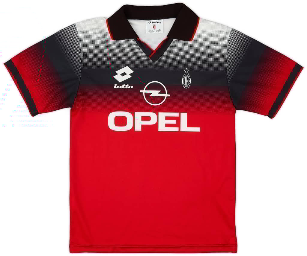 1995-96 AC Milan Lotto Training Shirt - 8/10 - (M)