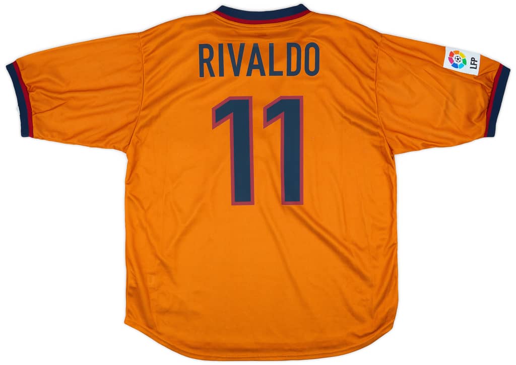 1998-00 Barcelona Third Shirt Rivaldo #11 (XL)
