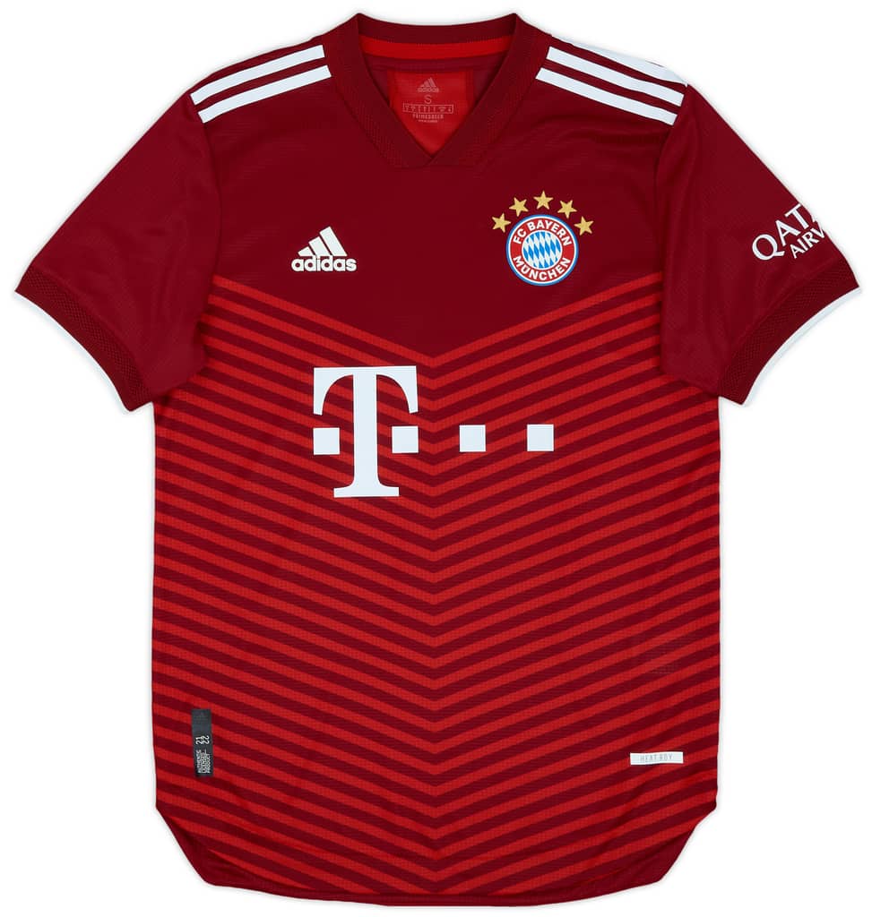 2021-22 Bayern Munich Authentic Home Shirt Musiala #42 - 9/10 - (S)