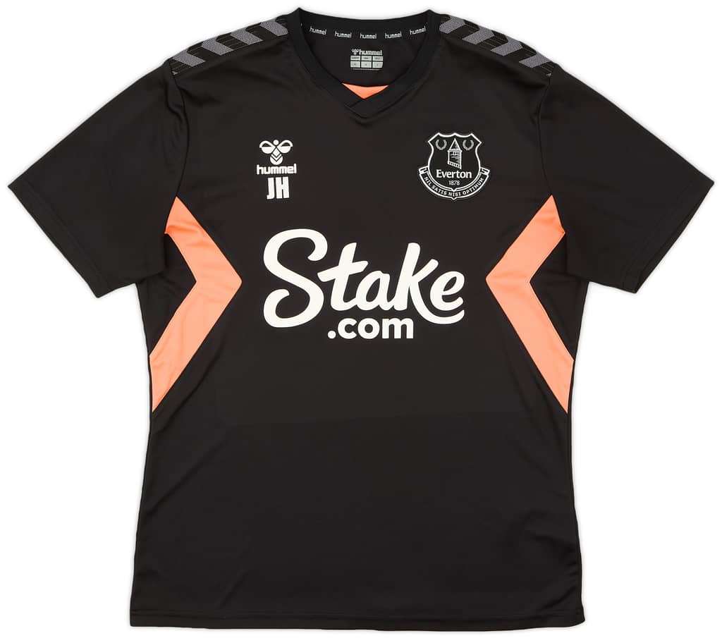 2022-23 Everton Staff Issue Hummel Training Shirt 'JH' - 9/10 - (M)