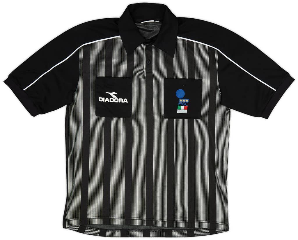 1999-00 Italy Diadora FIGC Referee Shirt - 8/10 - (XL)