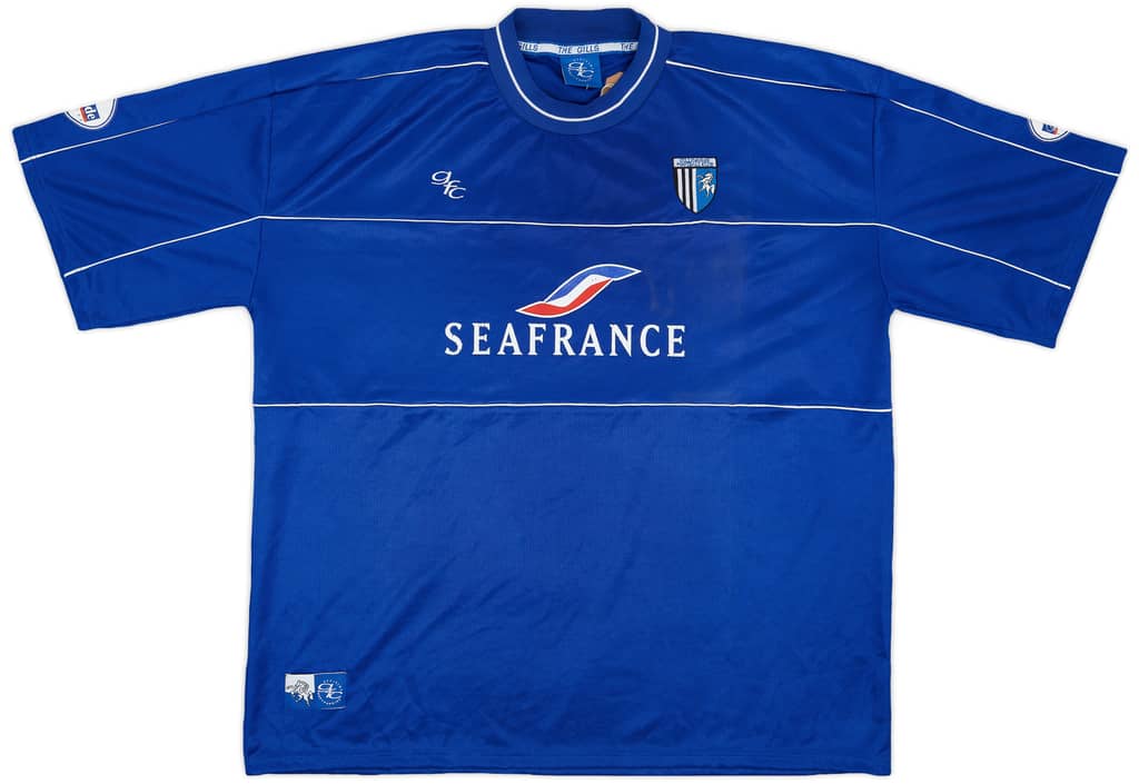 2001-02 Gillingham Match Worn Signed Home Shirt Butters #6