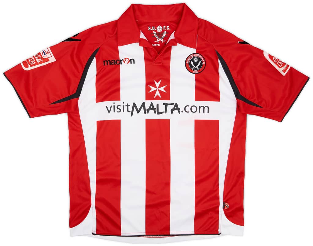 2009-10 Sheffield United Match Issue Home Shirt Quinn #28