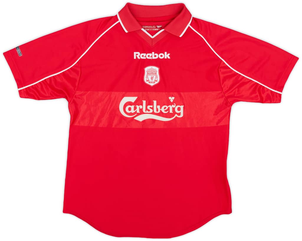 2000-02 Liverpool Home Shirt Owen #10 - 7/10 - (M.Boys)