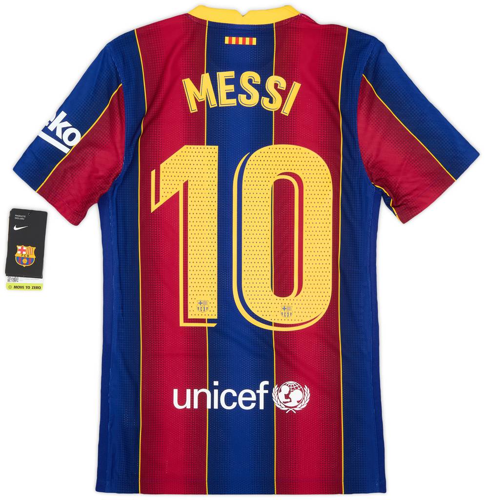 2020-21 Barcelona Home Shirt Messi #10 (XS)