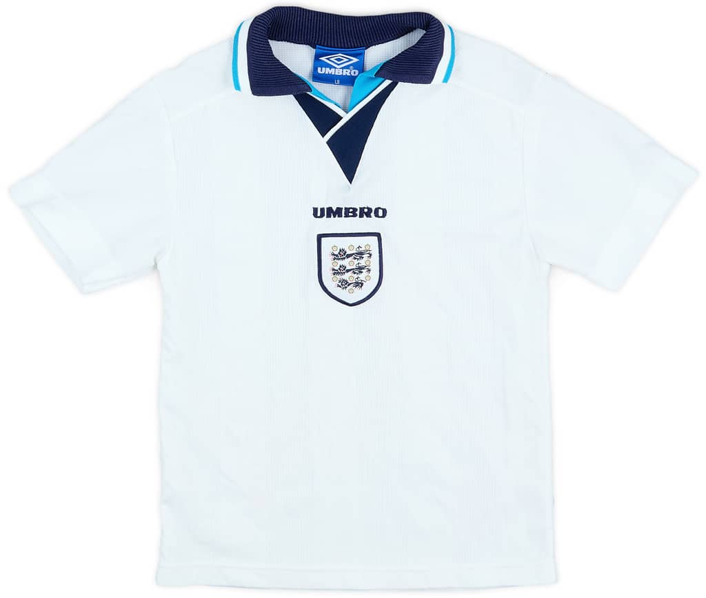 1995-97 England Home Shirt - 7/10 - (L.Boys)