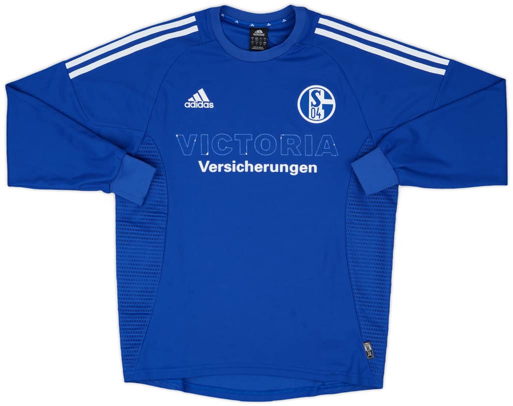 2002-04 Schalke Home L/S Shirt - 4/10 - (S)