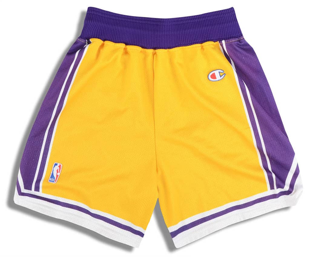 1990s LA Lakers Champion Shorts (Home) XS