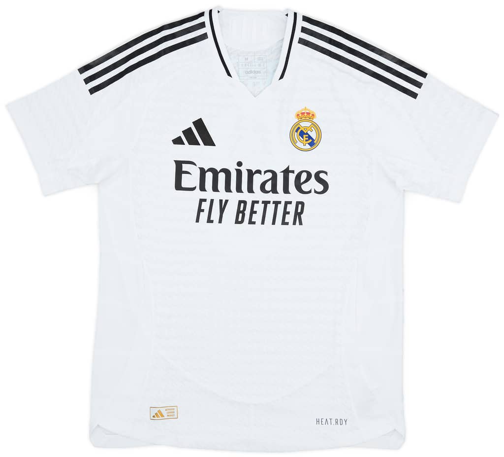 2024-25 Real Madrid Authentic Home Shirt Mbappe #9 - 10/10 - (M)