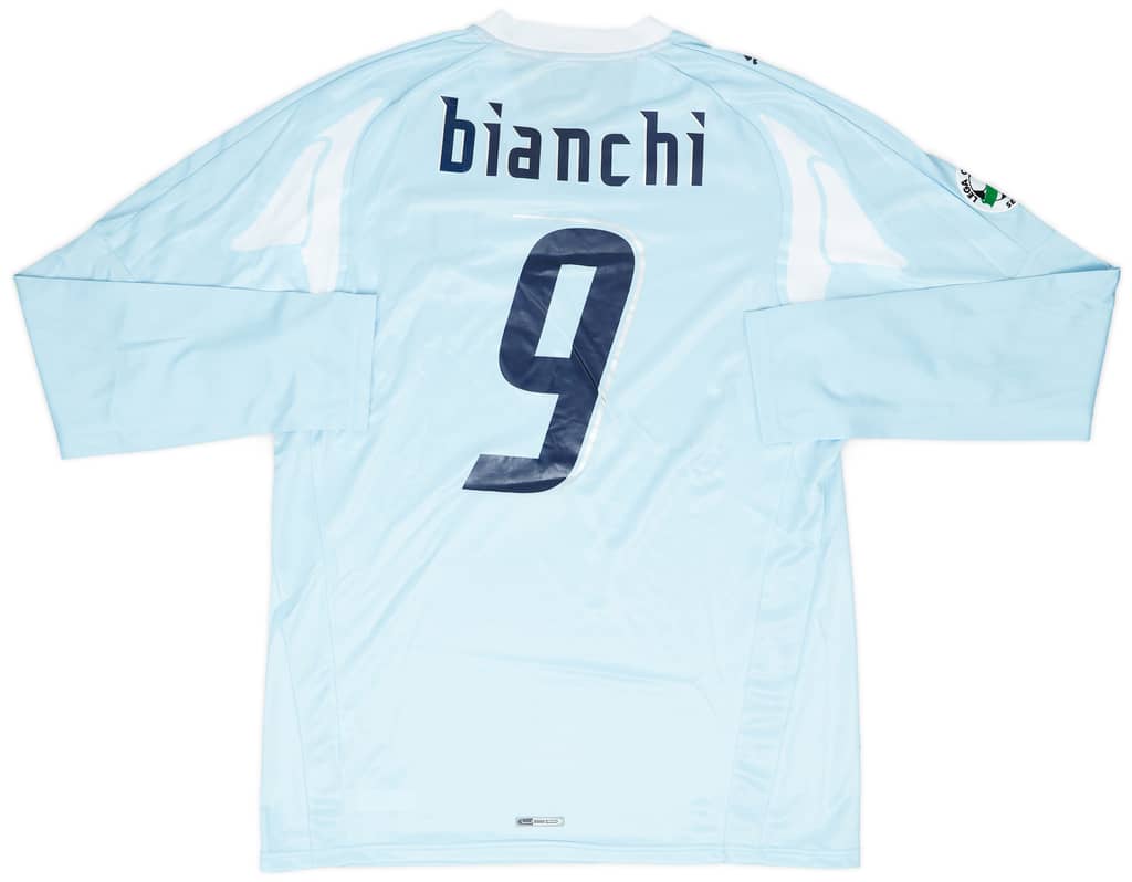 2007-08 Lazio Match Issue Home Shirt Bianchi #9