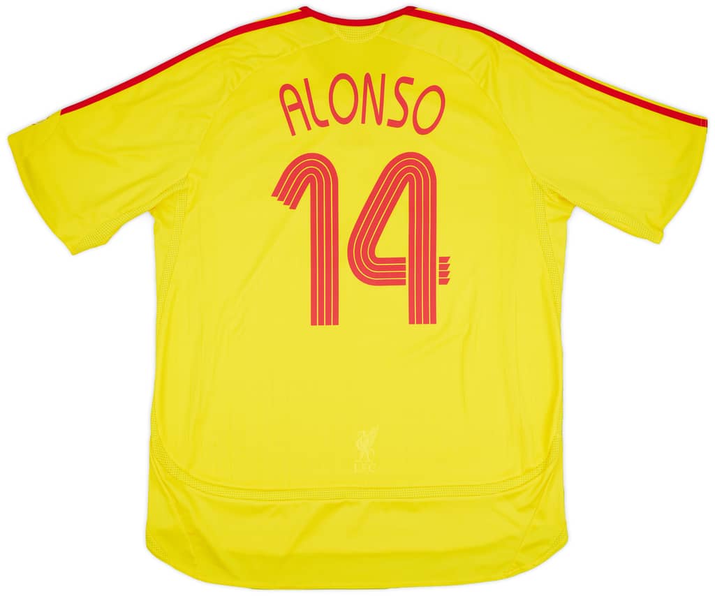 2006-07 Liverpool Away Shirt Alonso #14 - 5/10 - (XL)