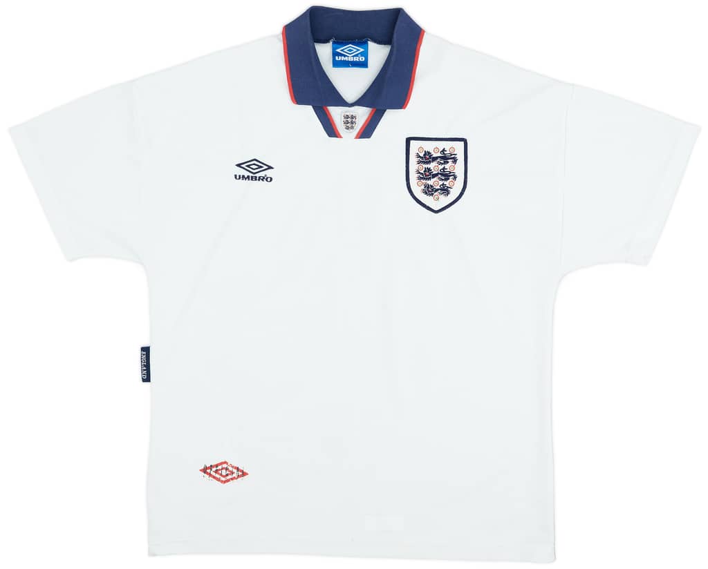 1993-95 England Home Shirt - 6/10 - (L)