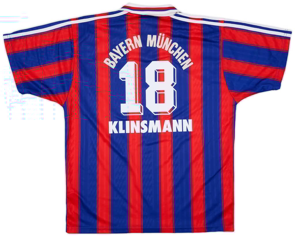 1995-97 Bayern Munich Home Shirt Klinsmann #18 - 6/10 - (L)