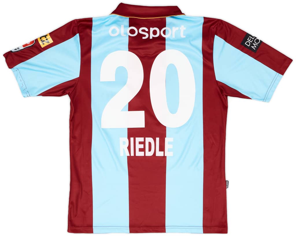 2011-12 AC Bellinzona Match Issue Home Shirt Riedle #20