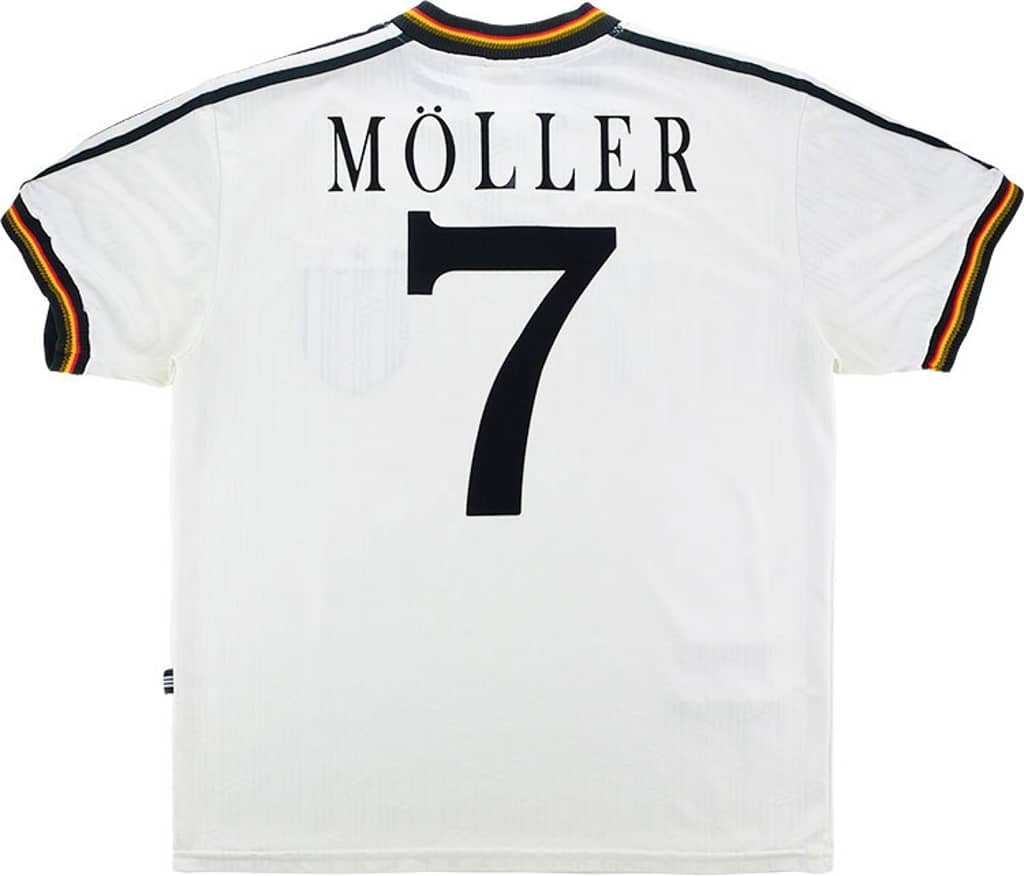 1996-98 Germany Home Shirt Moller #7 - 8/10 - (S)