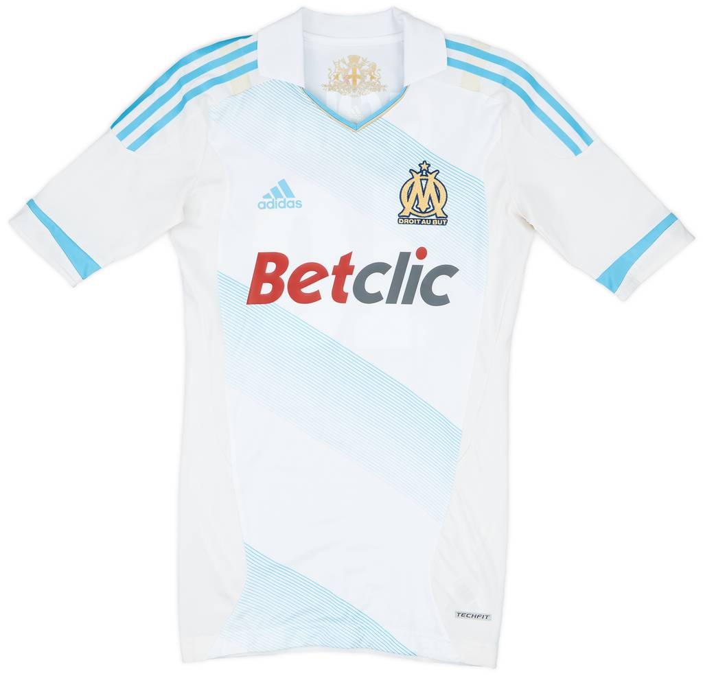 2011-12 Olympique Marseille Player Issue Home Shirt Gignac #10 - 10/10 - (M)