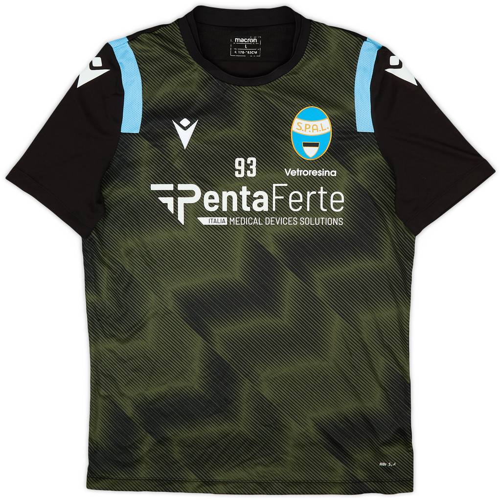 2021-22 SPAL Macron Player Issue Training Shirt #93 - 8/10 - (L)