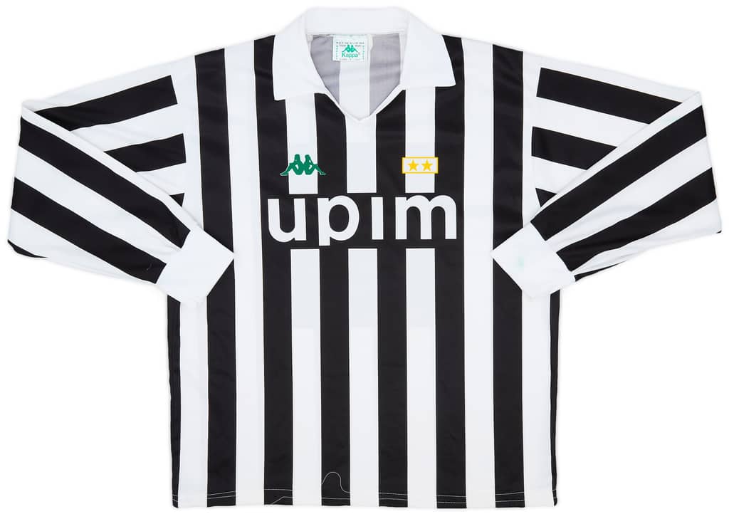 1991-92 Juventus Home L/S Shirt - 8/10 - (L)