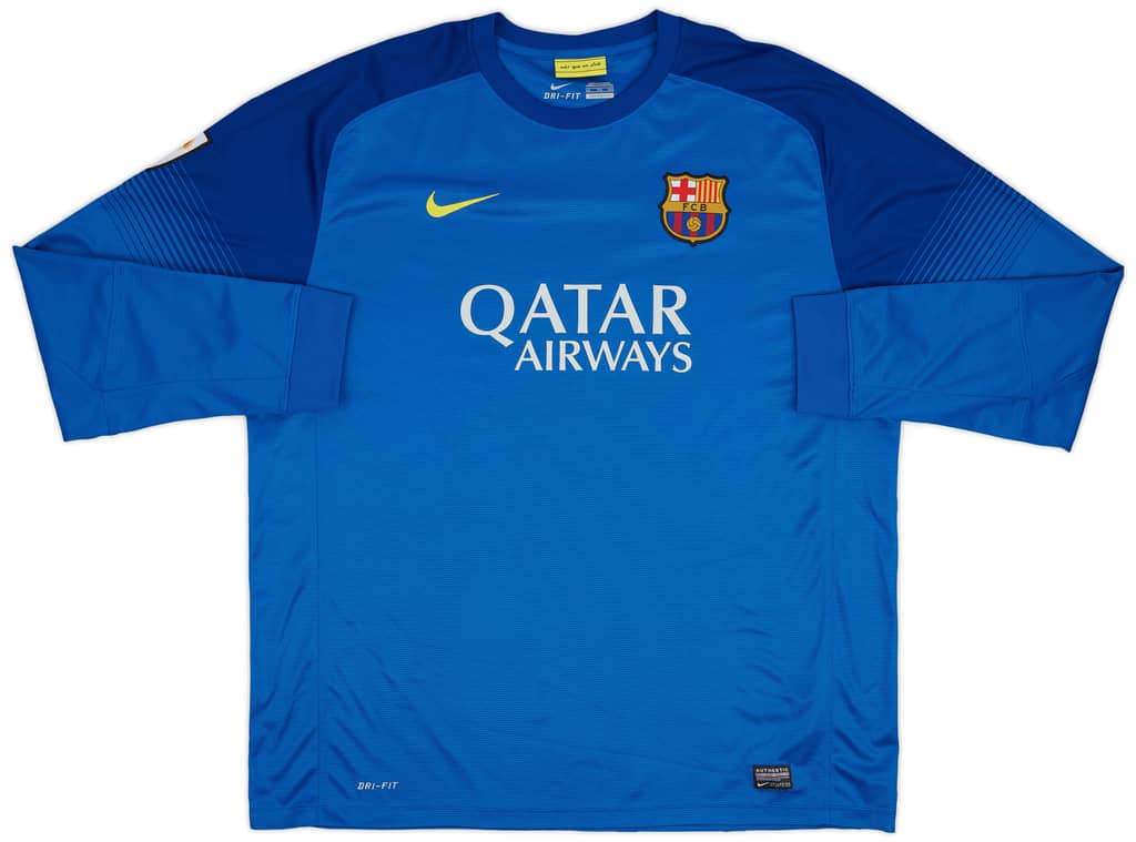 2013-14 Barcelona GK Shirt - 9/10 - (XXL)