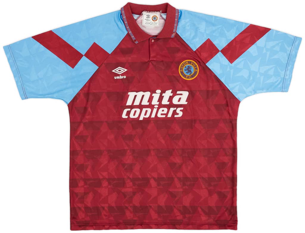 1990-92 Aston Villa Home Shirt - 8/10 - (XL)