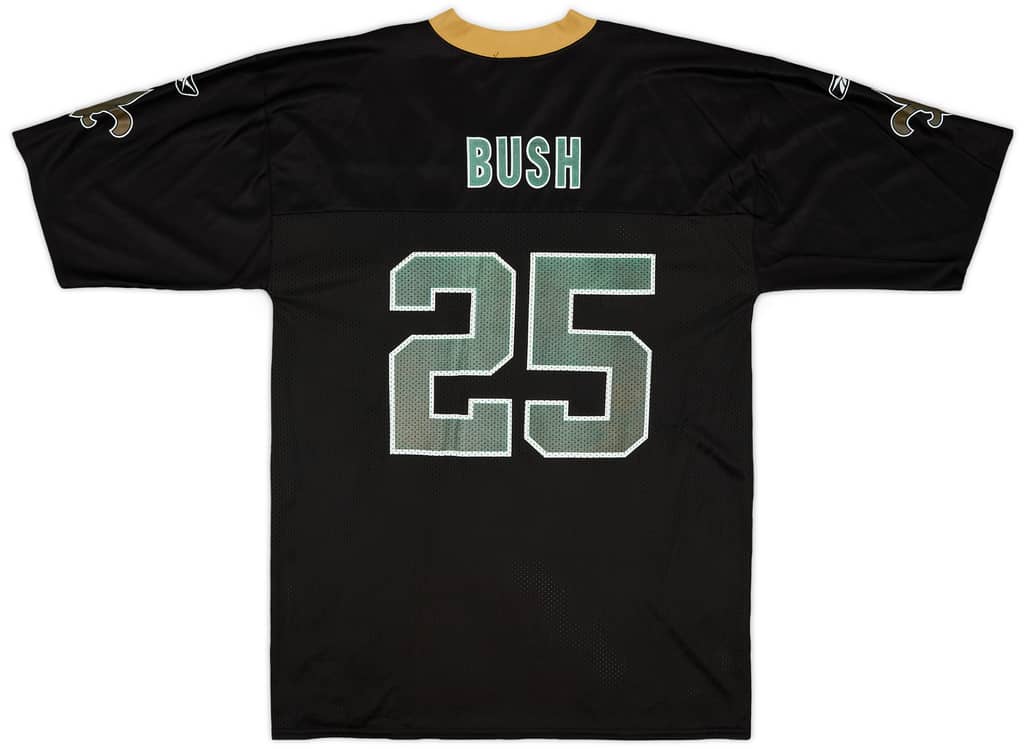 2005-06 New Orleans Saints Bush #25 Reebok Replica Home Jersey - 6/10 - (L)