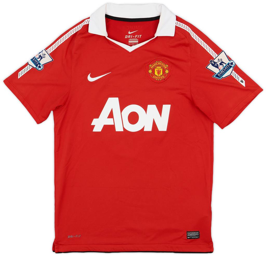 2010-11 Manchester United Home Shirt Rooney #10 - 7/10 - (S)