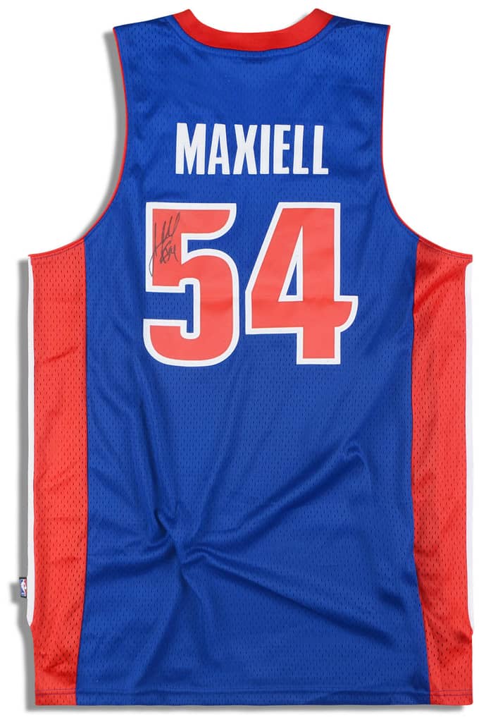 2006-10 Detroit Pistons Maxiell #54 Signed adidas Swingman Jersey (Away) L