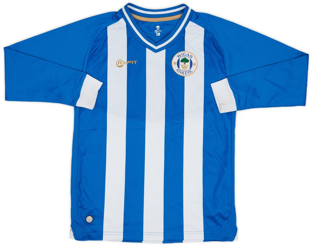 2013-14 Wigan Home L/S Shirt - 7/10 - (L.Boys)