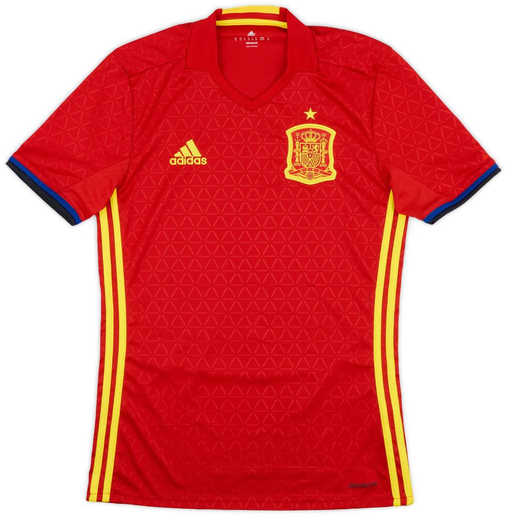 2016-17 Spain Home Shirt - 8/10 - (XS)