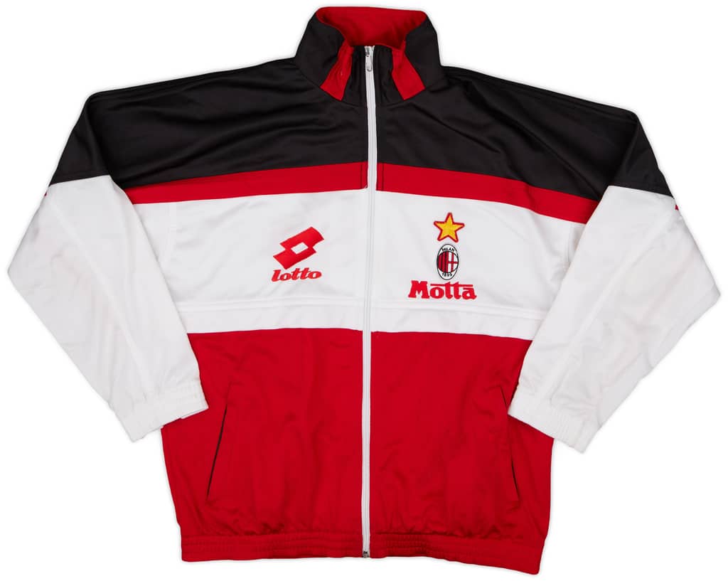 1993-94 AC Milan Lotto Track Jacket - 8/10 - (XL.Boys)