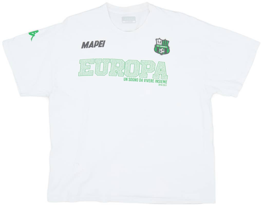 2016-17 Sassuolo Kappa Graphic T-shirt - 6/10 - (XL)
