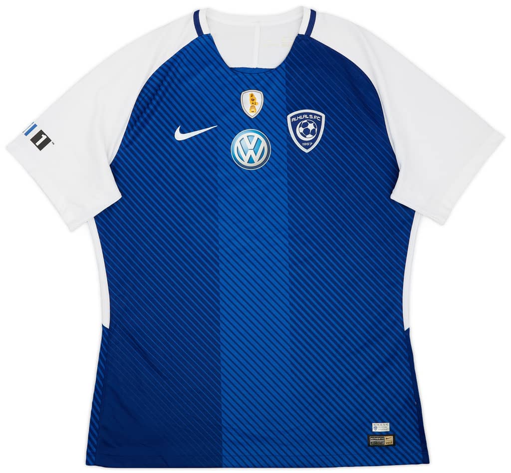 2017-18 Al Hilal Authentic Home Shirt - 7/10 - (XL)