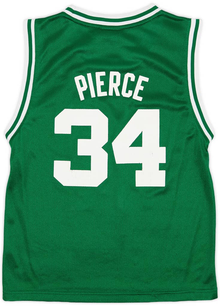2002-05 Boston Celtics Pierce #34 Reebok Away Jersey - 7/10 - (M.Boys)