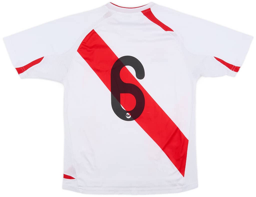 2007-09 Peru Home Shirt #6 - 7/10 - (S)