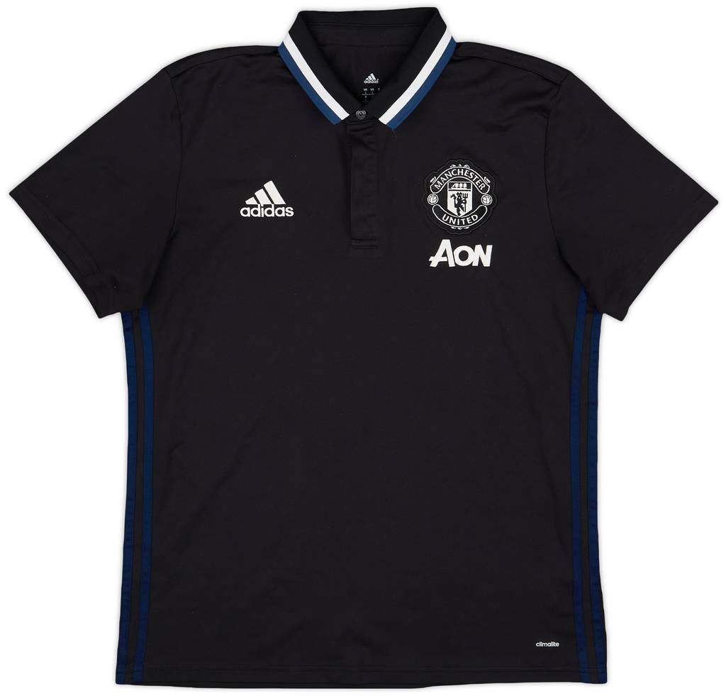 2016-17 Manchester United adidas Polo Shirt - 9/10 - (L)