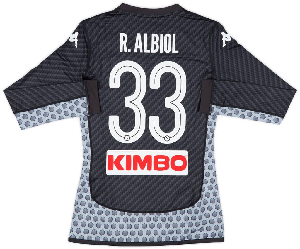 2017-18 Napoli Authentic Fourth L/S Shirt R.Albiol #33 (M)