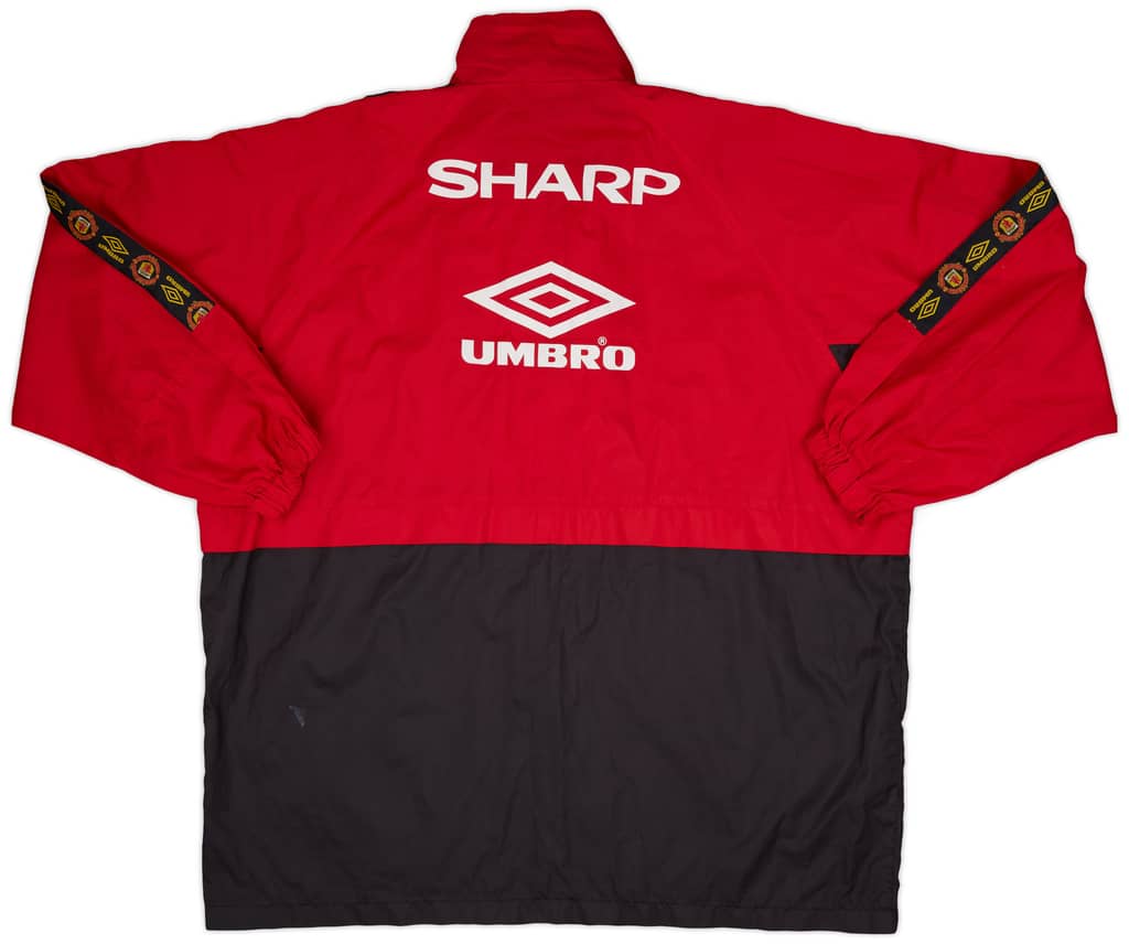 1994-95 Manchester United Umbro Hooded Rain Jacket - 7/10 - (M)