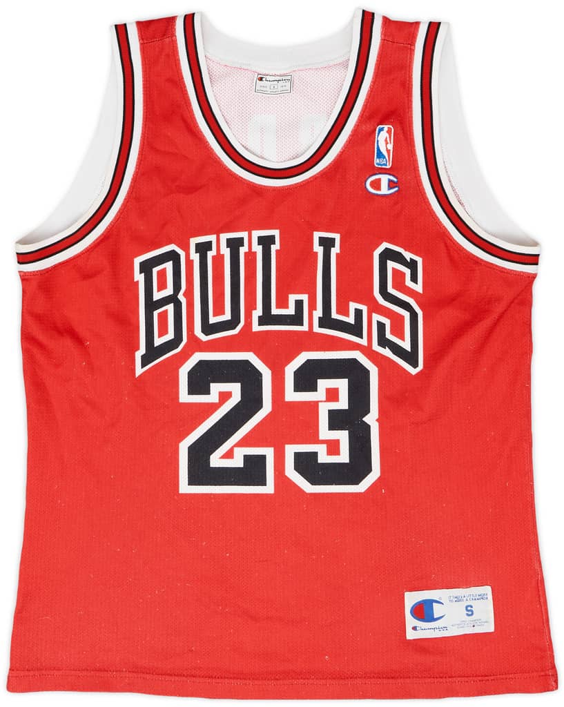 1991-98 Chicago Bulls Jordan #23 Champion Away Jersey - 7/10 - (S)